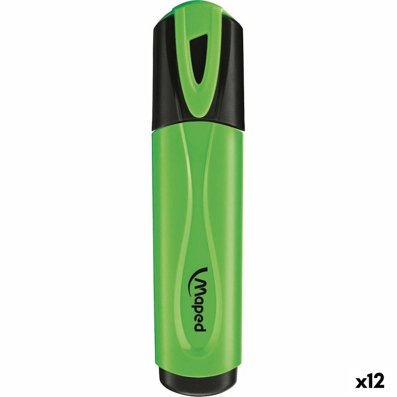 Marcador Fluorescente Maped Peps Classic Verde (12 Unidades) Marcador Fluorescente Maped Peps Classic Verde (12 Unidades)