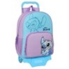 Mochila Escolar con Ruedas Stitch Sweet Azul Lila 33 x 42 x 14 cm