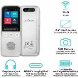 Traductor de Bolsillo Lexibook Interpretor 2