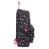 Mochila Escolar Kuromi Negro Fucsia 31 x 43 x 13 cm
