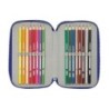 Plumier Triple F.C. Barcelona 24/25 Granate Azul marino 12,5 x 19,5 x 5,5 cm 36 Piezas