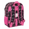 Mochila Escolar Kuromi Negro Fucsia 26 x 34 x 11 cm
