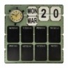 Calendario de pared Alexandra House Living Hierro Madera de mango 70 x 7 x 70 cm