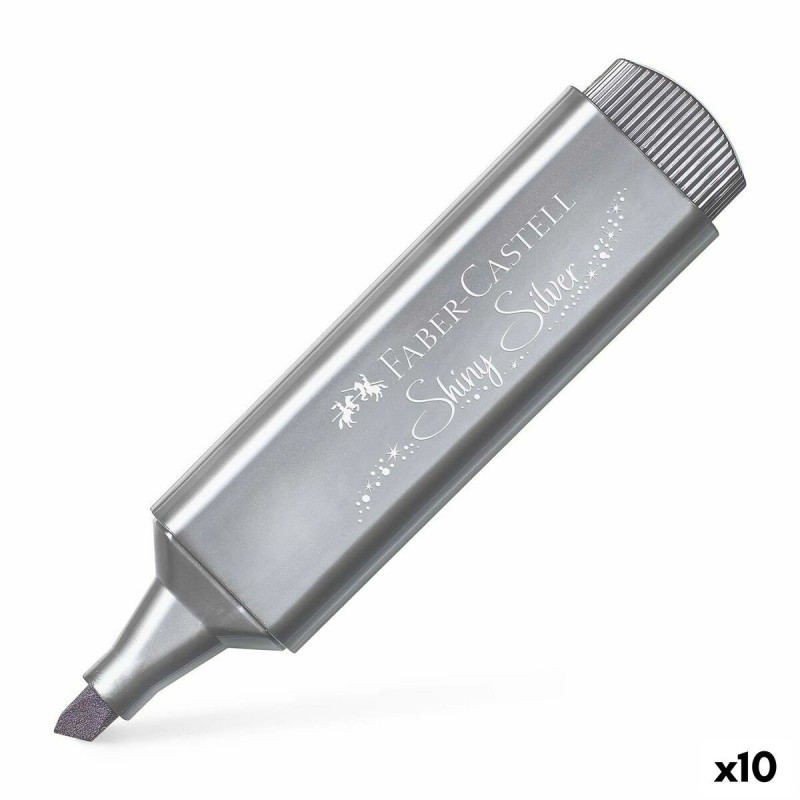 Subrayador Faber-Castell Plateado (10 Unidades) Subrayador Faber-Castell Plateado (10 Unidades)