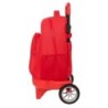 Mochila Escolar con Ruedas Atlético Madrid Rojo 33 x 45 x 22 cm