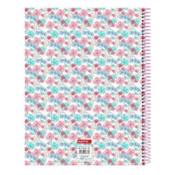 Libreta Moos Flores Multicolor A4 120 Hojas