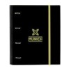 Carpeta de anillas Munich Beat Negro 27 x 32 x 3.5 cm
