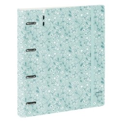 Carpeta de anillas Safta Light blue flowers