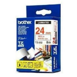 Cinta Laminada para Rotuladoras Brother TZE355 Blanco/Negro 24 mm
