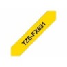 Cinta Laminada para Rotuladoras Brother TZEFX631 Amarillo 12 mm