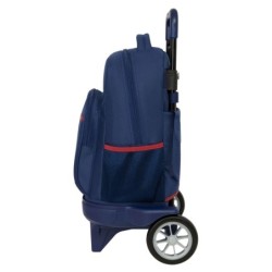 Mochila Escolar con Ruedas El Pulpo Azul marino 33 x 45 x 22 cm