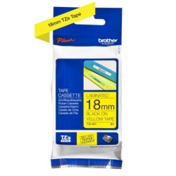 Cinta Laminada para Rotuladoras Brother TZE641 Amarillo Negro Negro/Amarillo 18mm
