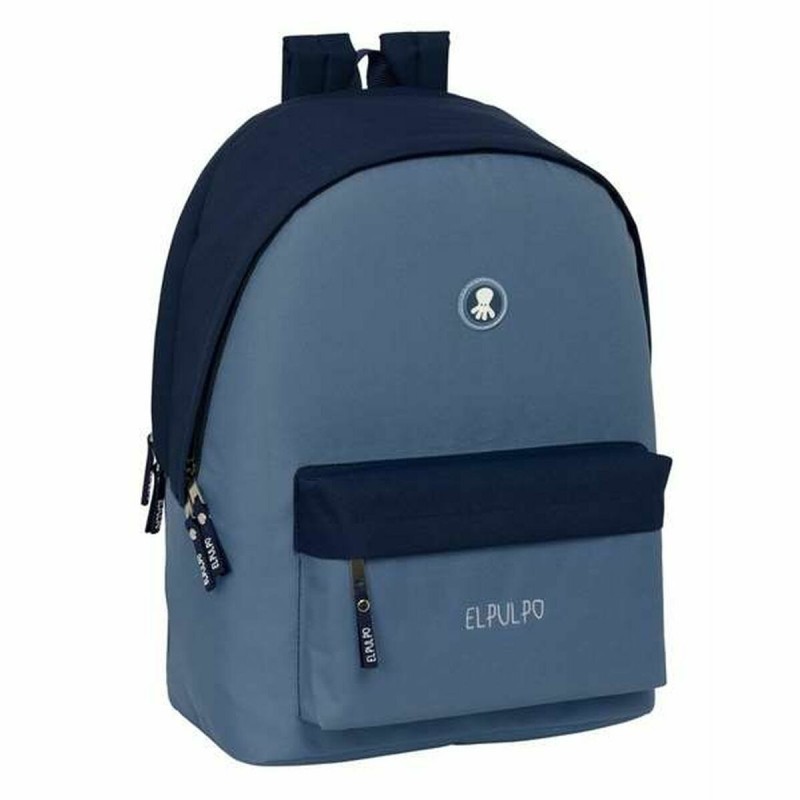 Mochila Escolar El Pulpo   Azul Azul marino 31 x 44 x 18 cm