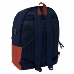 Mochila Escolar El Pulpo   Rojo Azul marino 31 x 44 x 18 cm