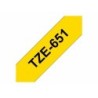 Cinta Laminada para Rotuladoras Brother TZE651 Negro