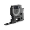 Cinta Laminada para Rotuladoras Dymo LM D1 Negro Blanco/Negro