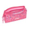 Portatodo Triple Safta Feeling Rosa 22 x 12 x 3 cm