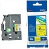 Cinta Laminada para Rotuladoras Brother TZeS641 Negro/Amarillo 18mm 18 mm x 8 m