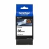 Cinta Laminada para Rotuladoras Brother STE-161 Negro Negro/Blanco 36 mm x 3 m