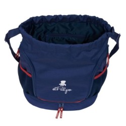 Bolsa Mochila con Cuerdas El Pulpo Azul marino 35 x 40 x 1 cm