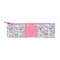 Estuche Escolar Safta Flores 20 x 6 x 1 cm
