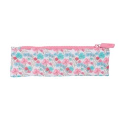 Estuche Escolar Safta Flores 20 x 6 x 1 cm