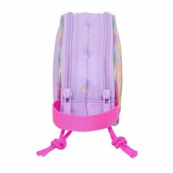 Portatodo Doble Unicorn Academy Lila 21 x 8 x 6 cm