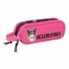 Portatodo Doble Kuromi Negro Fucsia 21 x 8 x 6 cm