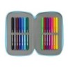 Plumier Triple Bluey Azul cielo 12,5 x 19,5 x 5,5 cm 36 Piezas