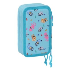 Plumier Triple Bluey Azul cielo 12,5 x 19,5 x 5,5 cm 36 Piezas
