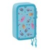 Plumier Triple Bluey Azul cielo 12,5 x 19,5 x 5,5 cm 36 Piezas