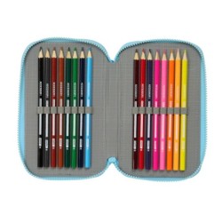Plumier Triple Bluey Azul cielo 12,5 x 19,5 x 5,5 cm 36 Piezas