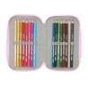 Plumier Triple Frozen Cool days Violeta Azul cielo 12,5 x 19,5 x 5,5 cm 36 Piezas