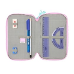 Plumier Triple Frozen Cool days Violeta Azul cielo 12,5 x 19,5 x 5,5 cm 36 Piezas