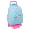 Mochila Escolar con Ruedas Safta Bicicleta Azul 32 x 42 x 15 cm