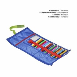 Estuche Escolar con Accesorios The Avengers (22 pcs)