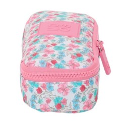 Estuche Escolar Moos Flores Multicolor 22 x 5 x 8 cm