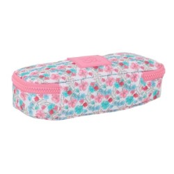 Estuche Escolar Moos Flores Multicolor 22 x 5 x 8 cm
