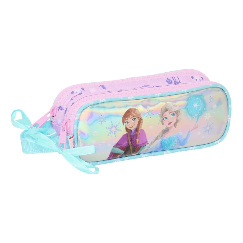 Portatodo Doble Frozen Cool days Violeta Azul cielo 21 x 8 x 6 cm