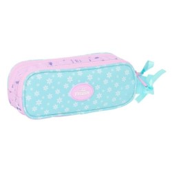 Portatodo Doble Frozen Cool days Violeta Azul cielo 21 x 8 x 6 cm