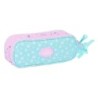 Portatodo Doble Frozen Cool days Violeta Azul cielo 21 x 8 x 6 cm
