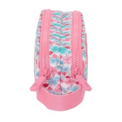 Portatodo Doble Moos Flores Multicolor 21 x 8 x 6 cm