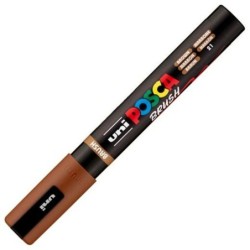 Marcador BRUSH POSCA PC-5BR Marrón (6 Unidades)