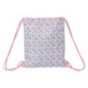 Bolsa Mochila con Cuerdas Moos Flores Multicolor 35 x 40 x 1 cm