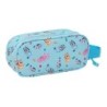 Portatodo Doble Bluey Azul cielo 21 x 8 x 6 cm