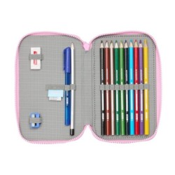 Plumier Doble Munich Heaven Azul cielo 12.5 x 19.5 x 4 cm 28 piezas