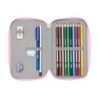 Plumier Doble Munich Heaven Azul cielo 12.5 x 19.5 x 4 cm 28 piezas