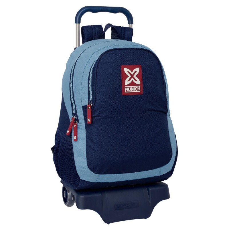Mochila Escolar con Ruedas Munich Royal Azul 32 x 44 x 16 cm