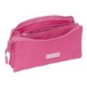 Portatodo Triple Munich Basic Fucsia 22 x 12 x 3 cm