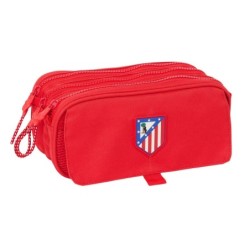 Portatodo Triple Atlético Madrid Rojo 21,5 x 10 x 8 cm